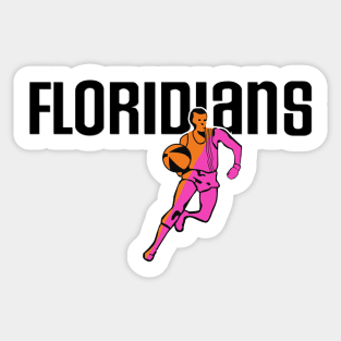 Defunct - Miami Floridians ABA Basketball 1969 Sticker